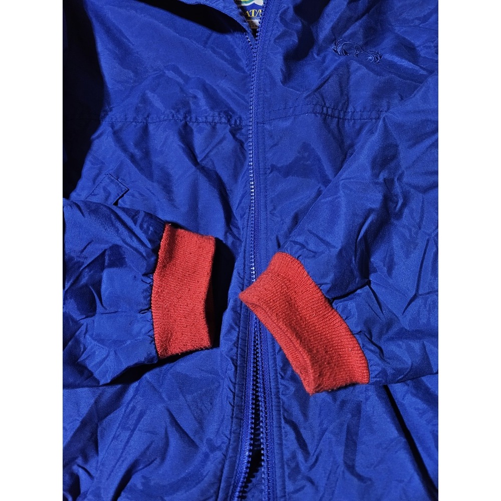Vintage Boat/U.S. Sailing Bomber Windbreaker Jacket Mens M Full Zip Fleece Lined - Picture 7 of 9